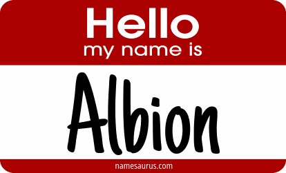 Hello my name is Albion png download