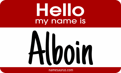 Hello my name is Alboin png download