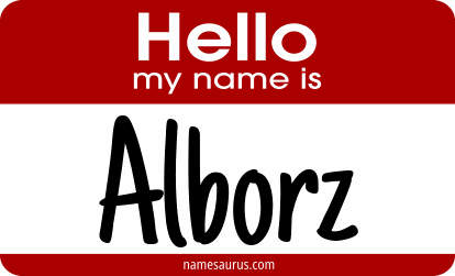 Hello my name is Alborz png download