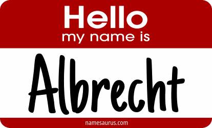 Hello my name is Albrecht png download