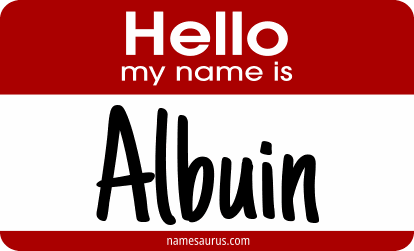 Hello my name is Albuin png download