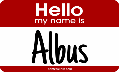 Hello my name is Albus png download