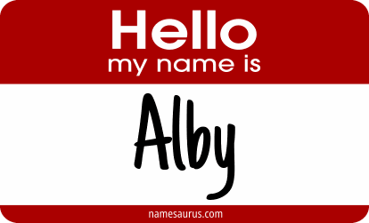 Hello my name is Alby png download