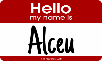 Hello my name is Alceu png download