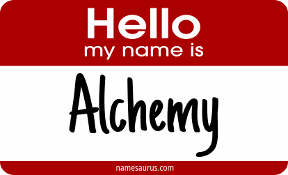 Hello my name is Alchemy png download