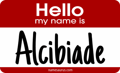 Hello my name is Alcibiade png download