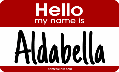 Hello my name is Aldabella png download