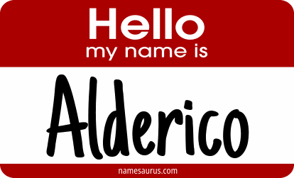 Hello my name is Alderico png download