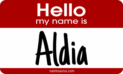 Hello my name is Aldia png download