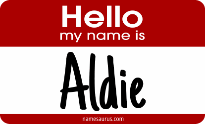 Hello my name is Aldie png download