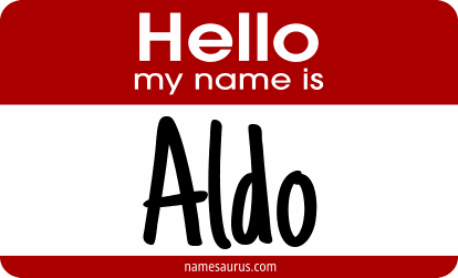 Hello my name is Aldo png download