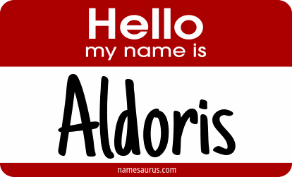 Hello my name is Aldoris png download