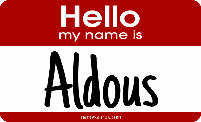 Hello my name is Aldous png download