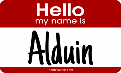 Hello my name is Alduin png download