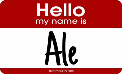 Hello my name is Ale png download