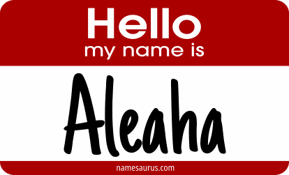 Hello my name is Aleaha png download