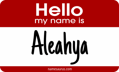Hello my name is Aleahya png download