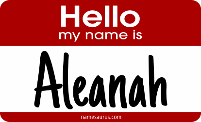 Hello my name is Aleanah png download