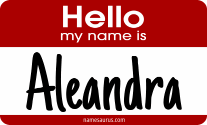 Hello my name is Aleandra png download