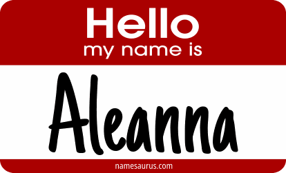 Hello my name is Aleanna png download