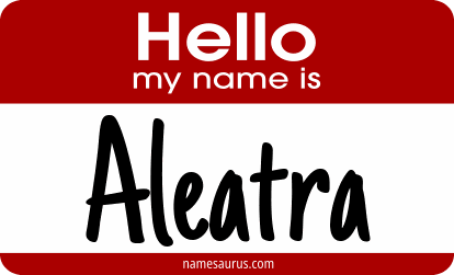 Hello my name is Aleatra png download