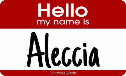 Hello my name is Aleccia png download