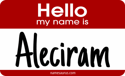 Hello my name is Aleciram png download