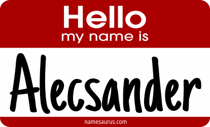 Hello my name is Alecsander png download