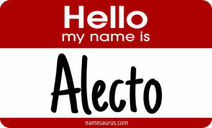 Hello my name is Alecto png download