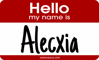 Hello my name is Alecxia png download