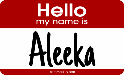 Hello my name is Aleeka png download