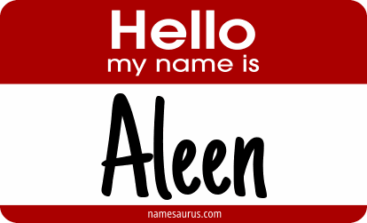 Hello my name is Aleen png download