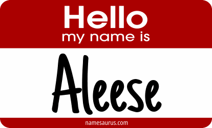 Hello my name is Aleese png download