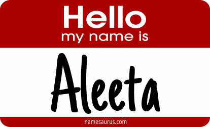 Hello my name is Aleeta png download