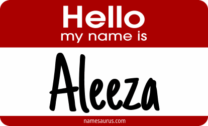 Hello my name is Aleeza png download