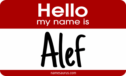 Hello my name is Alef png download