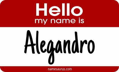Hello my name is Alegandro png download