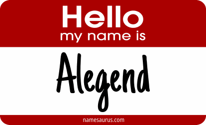 Hello my name is Alegend png download