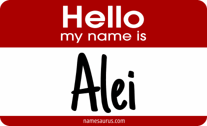 Hello my name is Alei png download