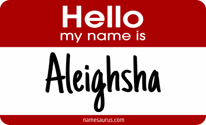 Hello my name is Aleighsha png download