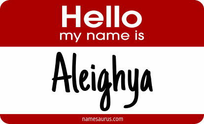 Hello my name is Aleighya png download