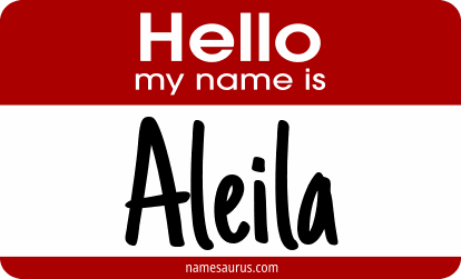 Hello my name is Aleila png download
