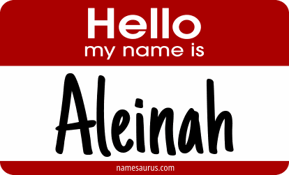 Hello my name is Aleinah png download