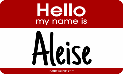 Hello my name is Aleise png download