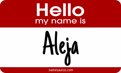 Hello my name is Aleja png download