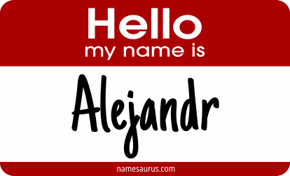 Hello my name is Alejandr png download