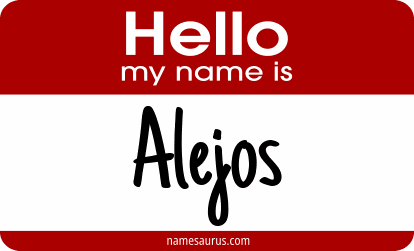 Hello my name is Alejos png download