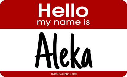 Hello my name is Aleka png download