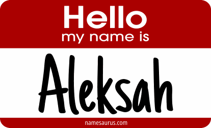 Hello my name is Aleksah png download