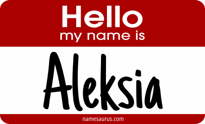 Hello my name is Aleksia png download